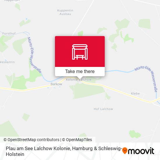 Plau am See Lalchow Kolonie map
