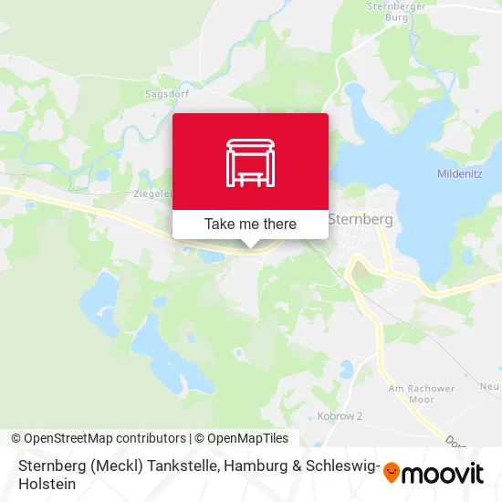 Карта Sternberg (Meckl) Tankstelle
