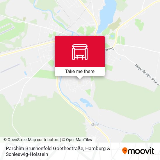 Parchim Brunnenfeld Goethestraße map