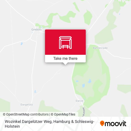 Wozinkel Dargelützer Weg map