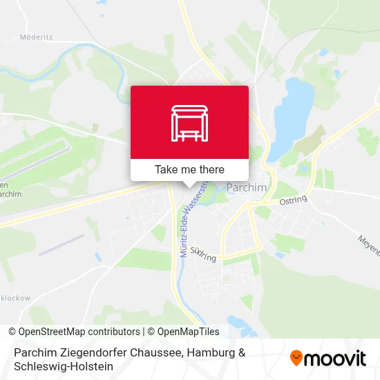 Parchim Ziegendorfer Chaussee map