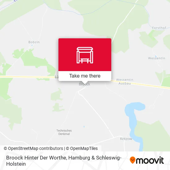 Карта Broock Hinter Der Worthe