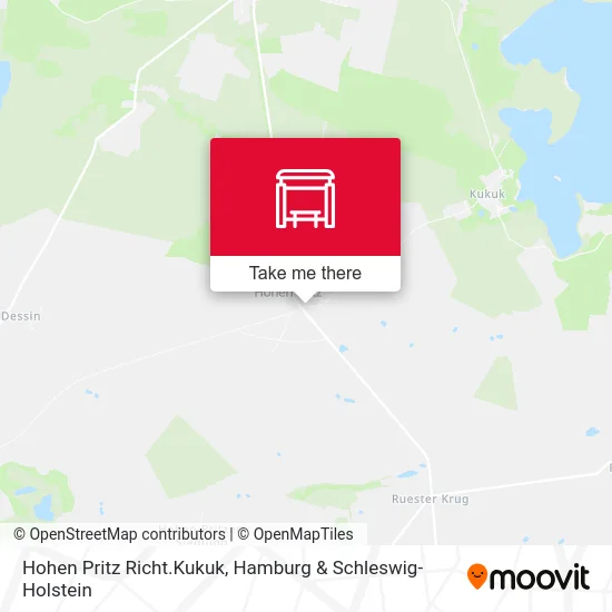 Карта Hohen Pritz Richt.Kukuk