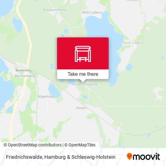 Карта Friedrichswalde