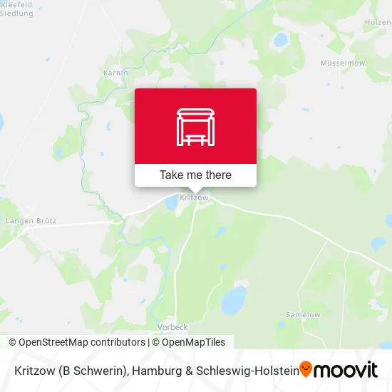 Карта Kritzow (B Schwerin)
