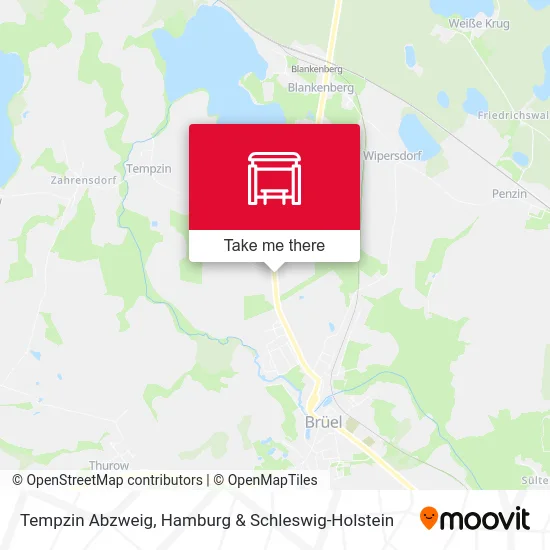 Карта Tempzin Abzweig