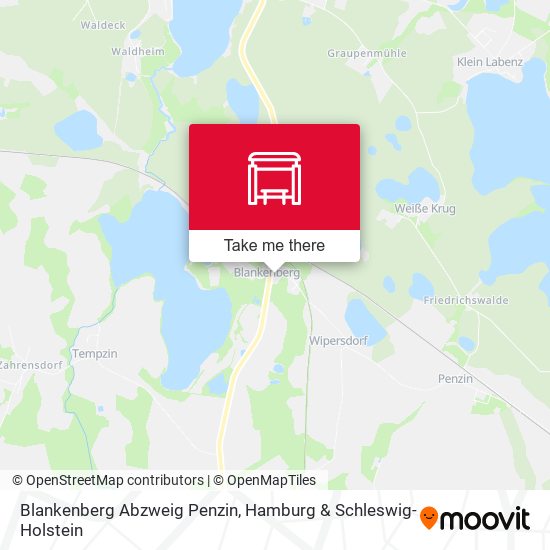 Blankenberg Abzweig Penzin map