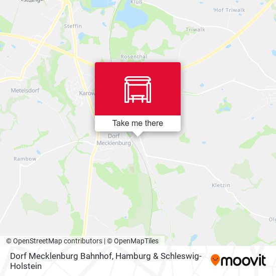 Dorf Mecklenburg Bahnhof map