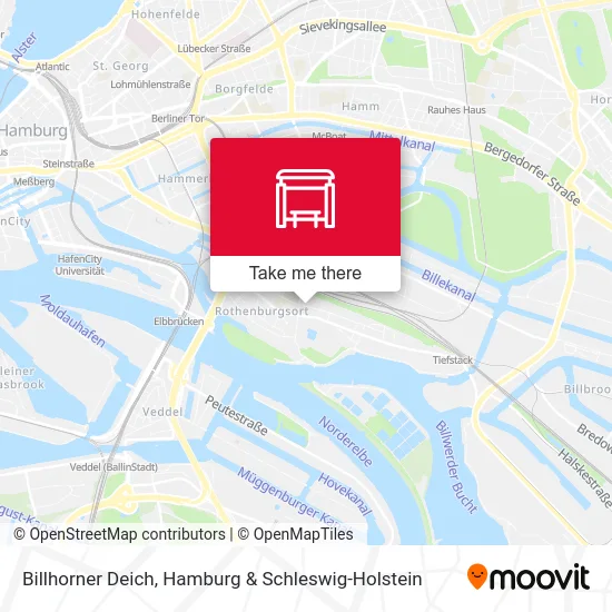 Карта Billhorner Deich