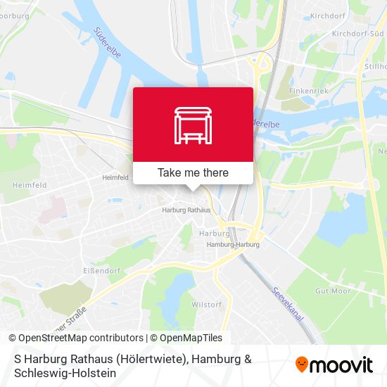 S Harburg Rathaus (Hölertwiete) map