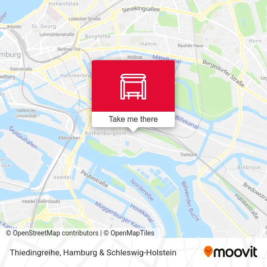 Карта Thiedingreihe