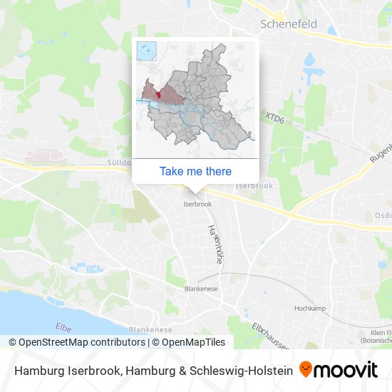 Hamburg Iserbrook map