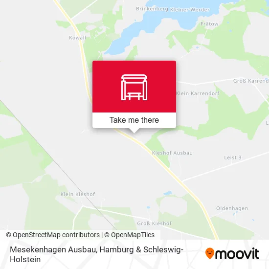 Карта Mesekenhagen Ausbau