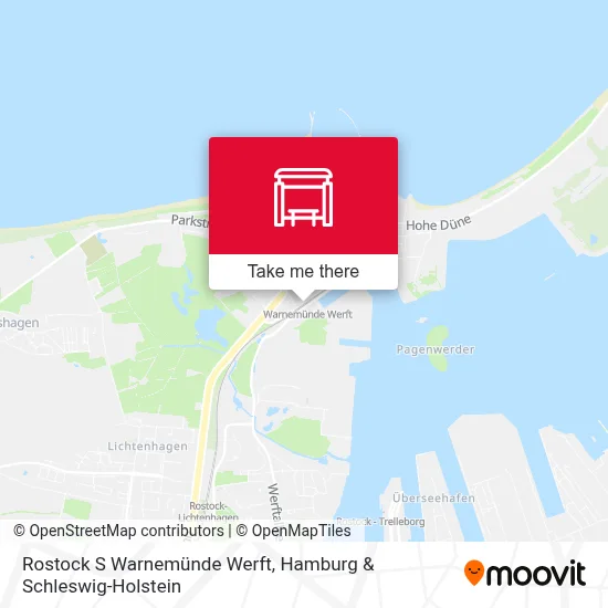 Rostock S Warnemünde Werft map