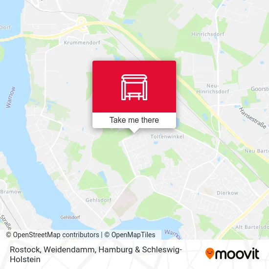 Rostock, Weidendamm map