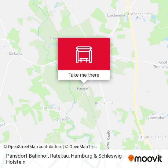 Pansdorf Bahnhof, Ratekau map