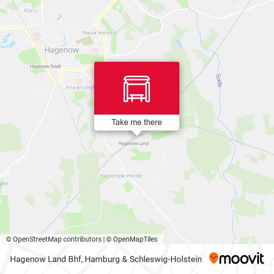 Hagenow Land Bhf map