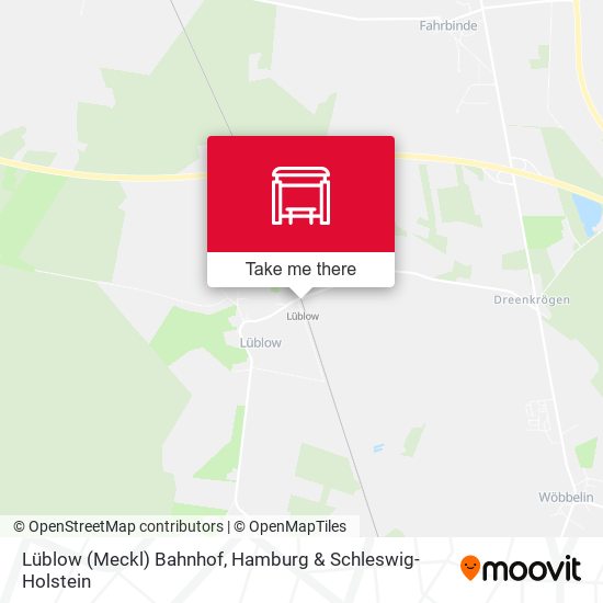 Lüblow (Meckl) Bahnhof map