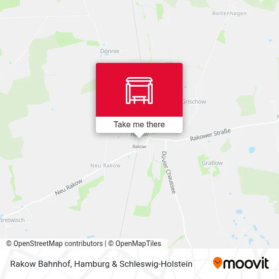 Rakow Bahnhof map