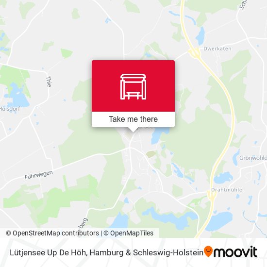 Lütjensee Up De Höh map