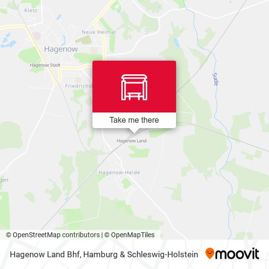 Hagenow Land Bhf map