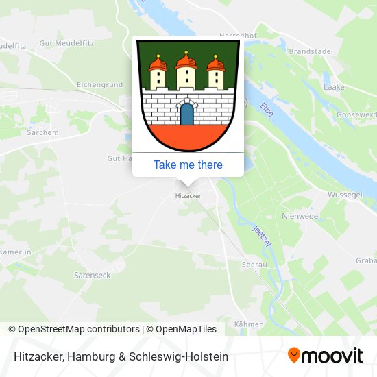 Hitzacker map