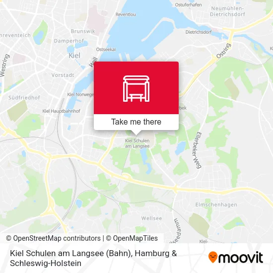 Карта Kiel Schulen am Langsee (Bahn)