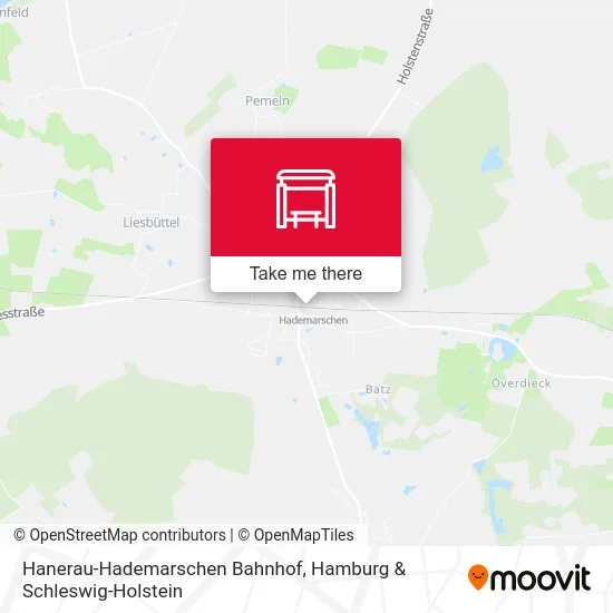 Карта Hanerau-Hademarschen Bahnhof