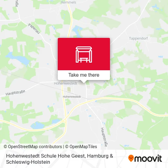 Карта Hohenwestedt Schule Hohe Geest