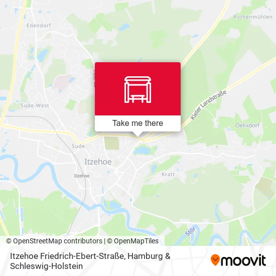 Карта Itzehoe Friedrich-Ebert-Straße