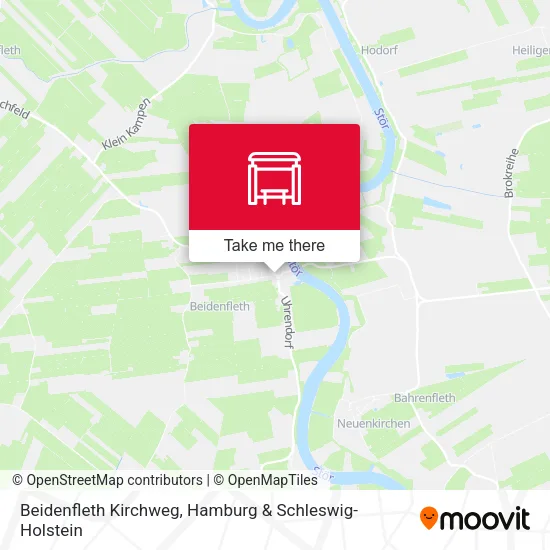 Карта Beidenfleth Kirchweg