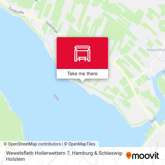 Карта Wewelsfleth Hollerwettern 7