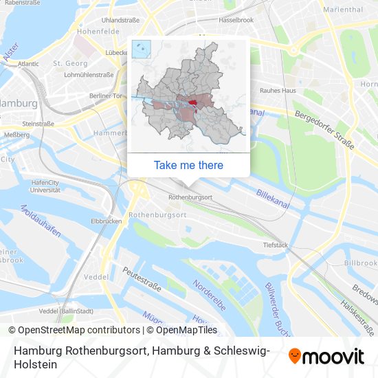 Hamburg Rothenburgsort map