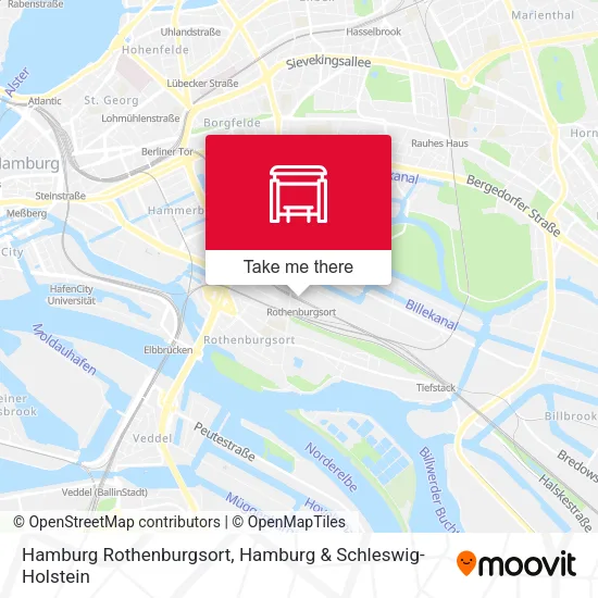 Карта Hamburg Rothenburgsort
