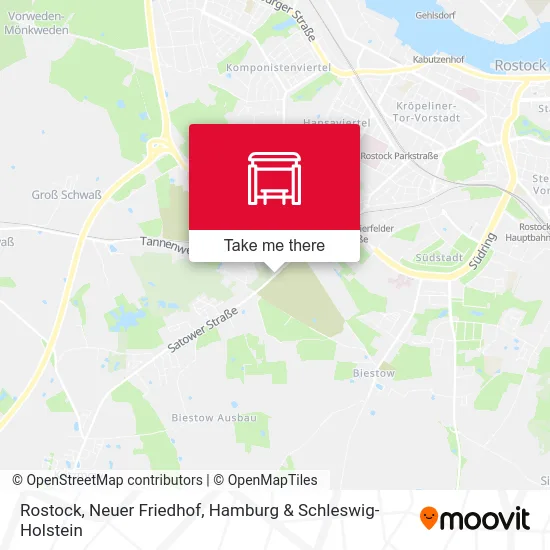 Rostock, Neuer Friedhof map