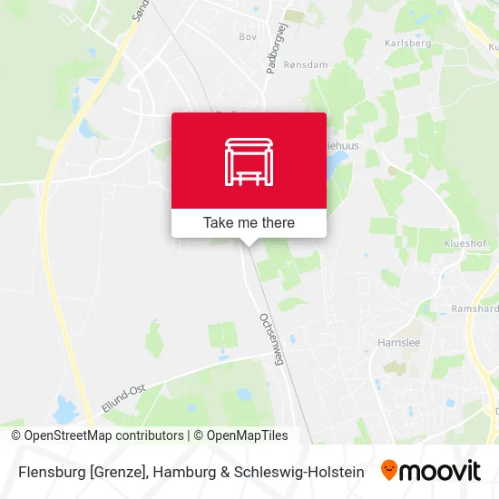 Карта Flensburg [Grenze]