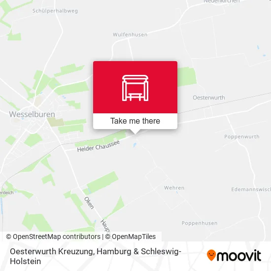 Карта Oesterwurth Kreuzung