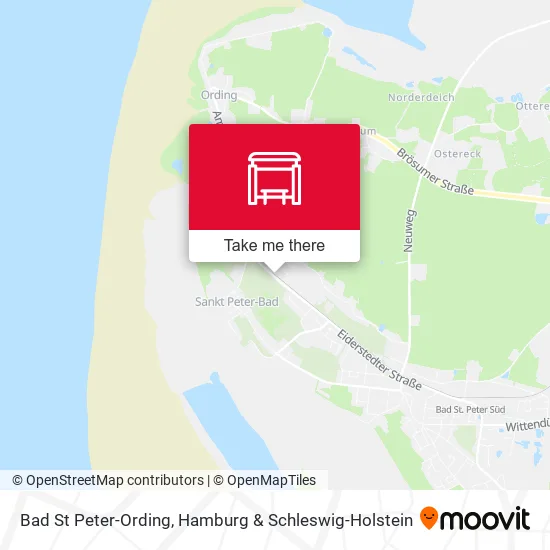 Карта Bad St Peter-Ording