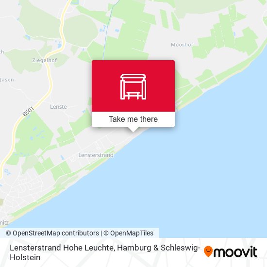 Lensterstrand Hohe Leuchte map