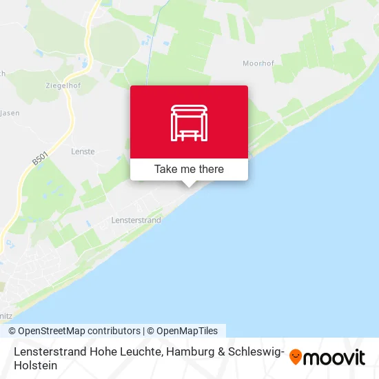 Карта Lensterstrand Hohe Leuchte