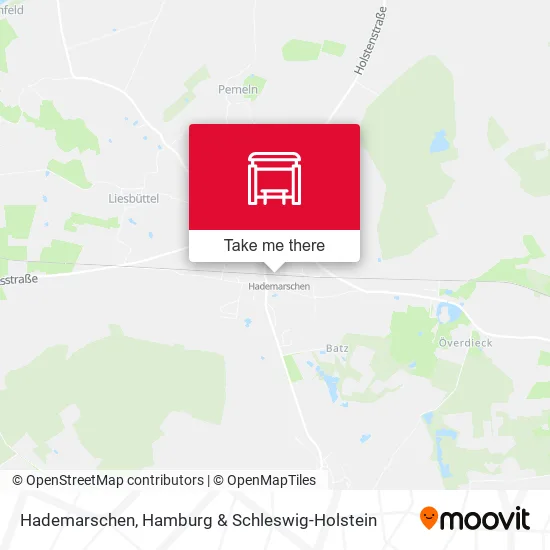 Карта Hademarschen