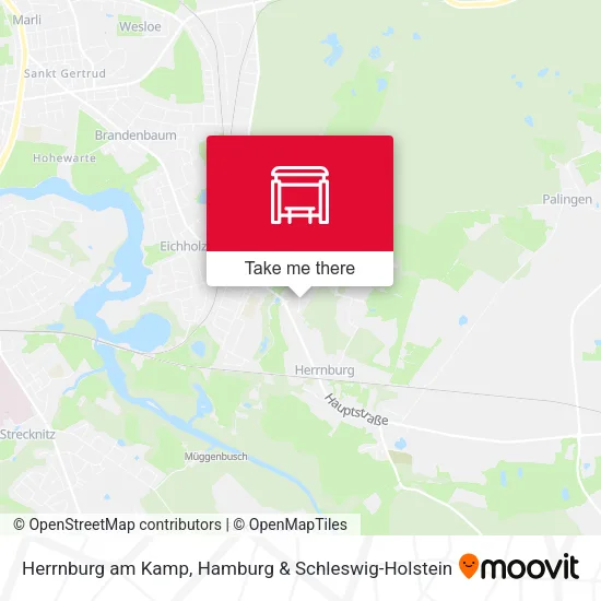 Карта Herrnburg am Kamp