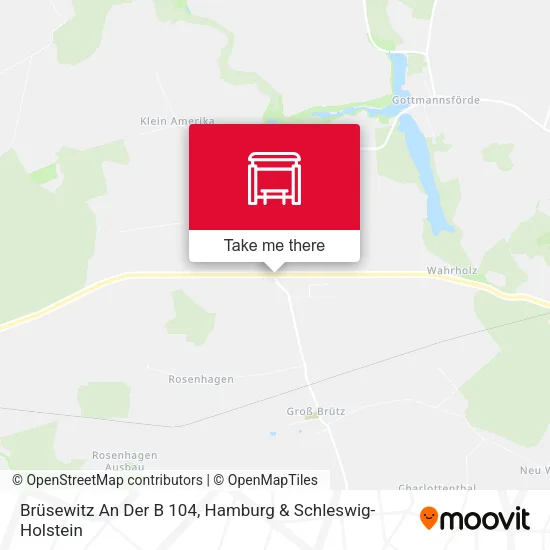 Карта Brüsewitz An Der B 104