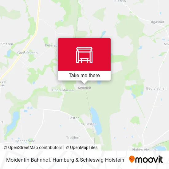 Карта Moidentin Bahnhof