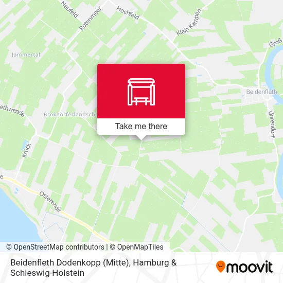 Beidenfleth Dodenkopp (Mitte) map
