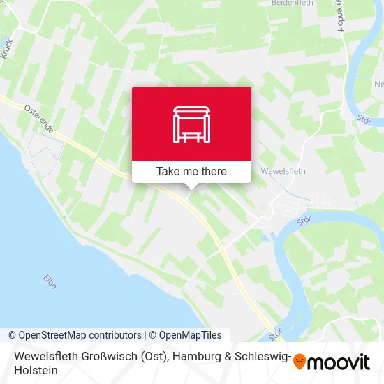 Карта Wewelsfleth Großwisch (Ost)