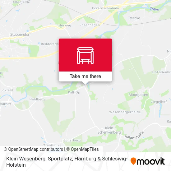 Карта Klein Wesenberg, Sportplatz