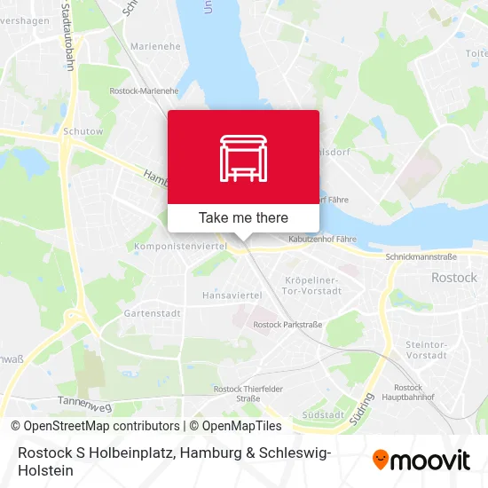 Rostock S Holbeinplatz map