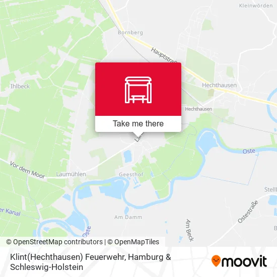 Карта Klint(Hechthausen) Feuerwehr