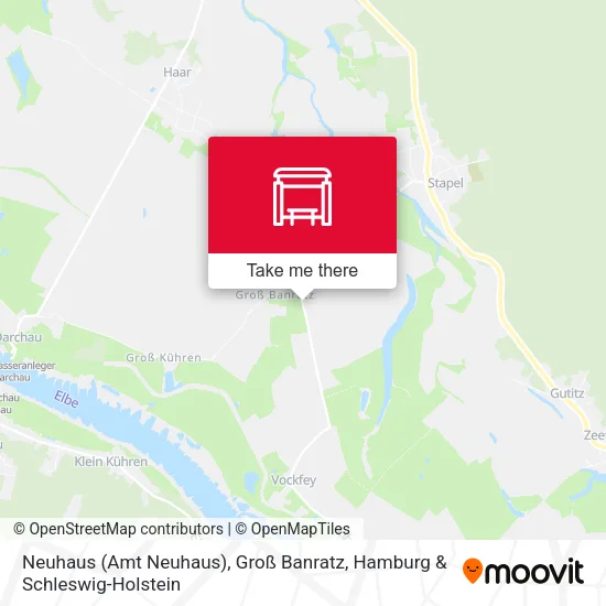 Карта Neuhaus (Amt Neuhaus), Groß Banratz